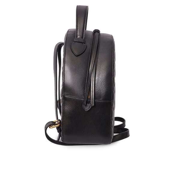 GUCCI Matelasse Marmont GG Backpack Black - Picture 5 of 8